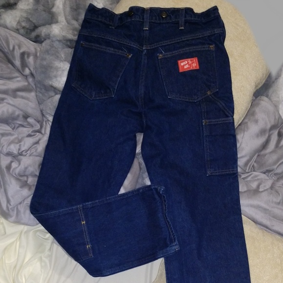 key double knee logger jeans